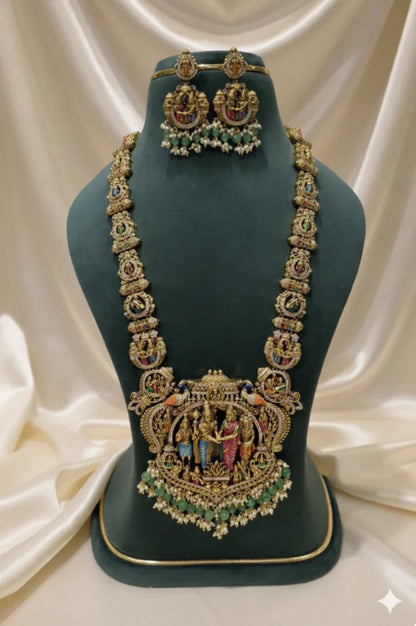 Handpainted Necklace Set.